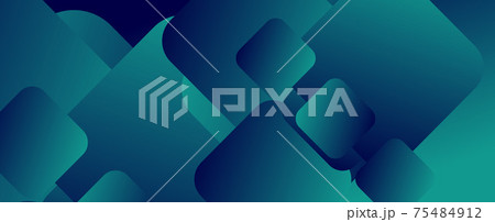 Square shapes composition geometric abstract background. 3D shadow effects and fluid gradients. Modern overlapping forms 75484912