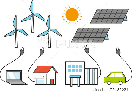 Sdgs7 エネルギーをみんなに そしてクリーンにのイラスト素材