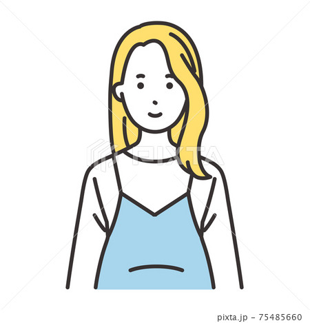 妊婦　表情　微笑む 75485660