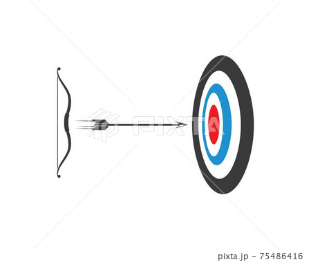 Arrow archery icon vector illustration Logo Template 75486416
