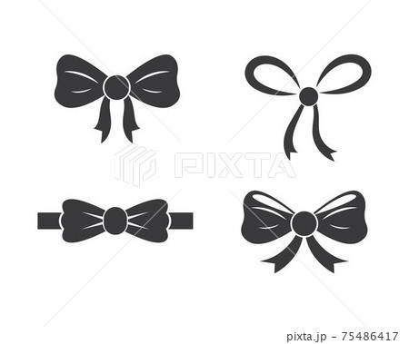 Bow Tie Icon Vector Illustration Designのイラスト素材 75486417 Pixta