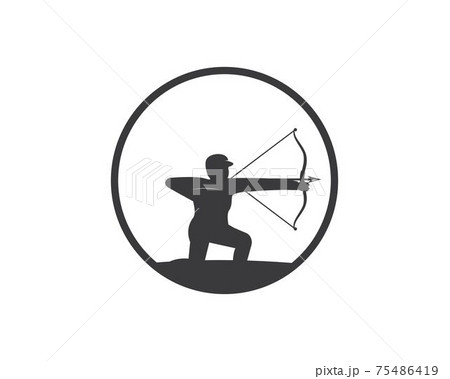 Arrow archery icon vector illustration Logo Template Arrow archery icon vector illustration Logo Template 75486419