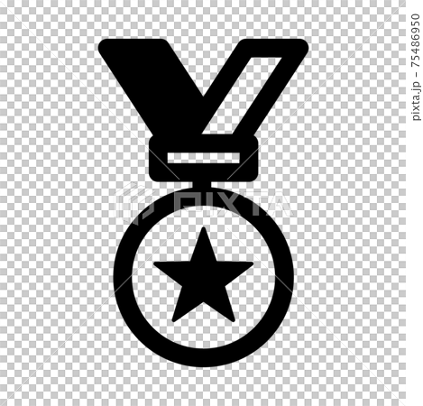 Gold medal icon 75486950