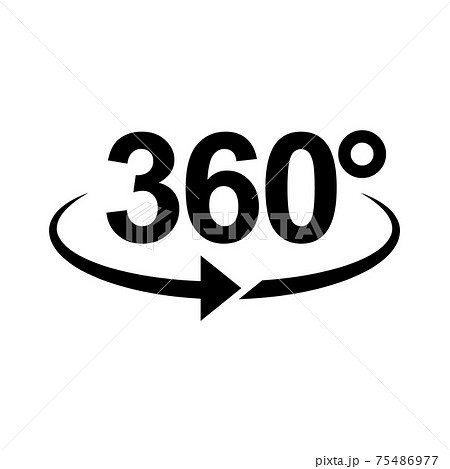 360 Degree Icon Stock Illustration