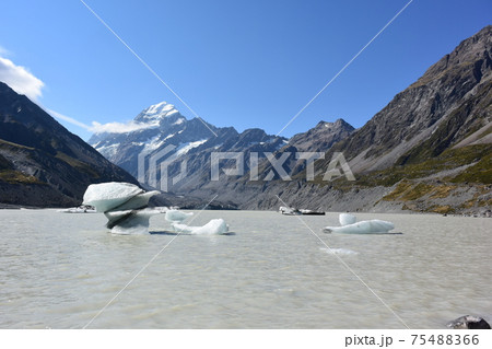 マウントクック、国立公園、アオラキ、登山、ニュージーランド（フッカーバレー・トラック） 75488366