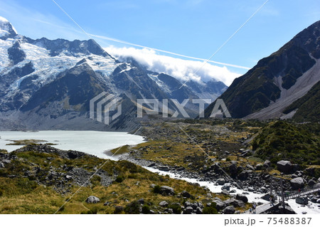 マウントクック、国立公園、アオラキ、登山、ニュージーランド(フッカーバレー・トラック) マウントクック、国立公園、アオラキ、登山、ニュージーランド(フッカーバレー・トラック) 75488387