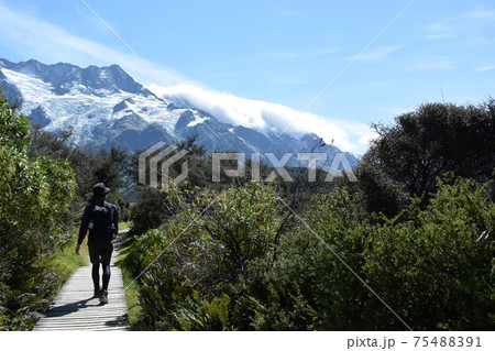 マウントクック、国立公園、アオラキ、登山、ニュージーランド（フッカーバレー・トラック） 75488391