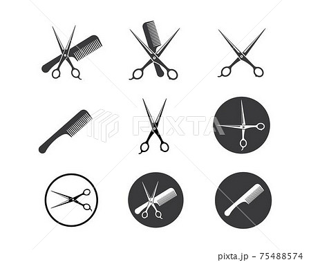 scissor icon logo vector illustration scissor icon logo vector illustration 75488574