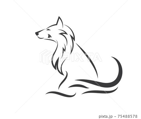 Wolf Logo icon vector illustration design 75488578