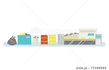 工場風景・機械やレーン 工場風景・機械やレーン 75488989
