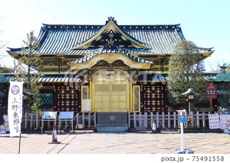 東京都台東区上野公園内の上野東照宮 東京都台東区上野公園内の上野東照宮 75491558