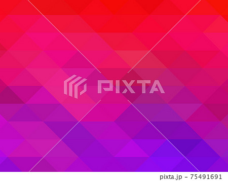 Triangular pixelation. Multi-colored pixel background. The texture consisting of multi-colored triangles. Triangular pixelation. Multi-colored pixel background. The texture consisting of multi-colored triangles. 75491691
