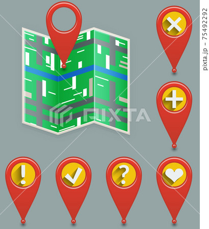 Icon of map and set  of pointers. 75492292