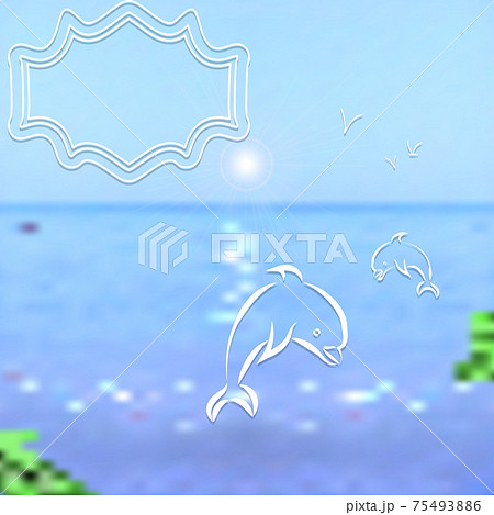 Travel Background Bright Blurred Sea And Sky のイラスト素材