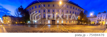 Lviv. Town Hall Square at Dawn. Lviv. Town Hall Square at Dawn. 75494470