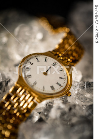 Golden wrist watch Golden wrist watch 75494740