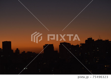 快晴の、サパウロの夕焼け 快晴の、サパウロの夕焼け 75496323