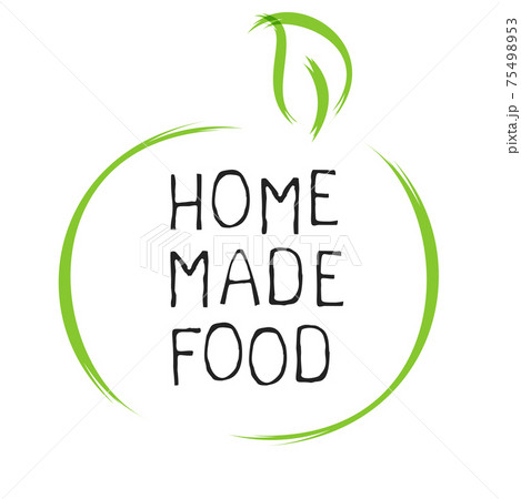Home made food label and high quality product badges. Bio Organic product Pure healthy Eco food organic, bio and natural product icon. Emblems for cafe, packaging etc. Vector 75498953