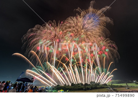 茨城県・常総市 常総きぬ川花火大会 75499890