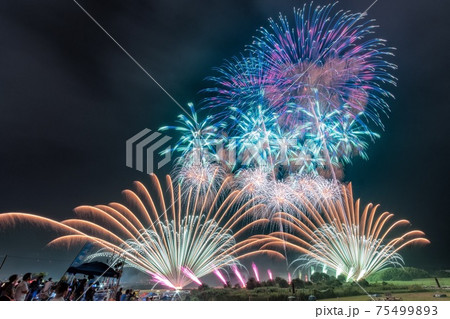 茨城県・常総市 常総きぬ川花火大会 75499893
