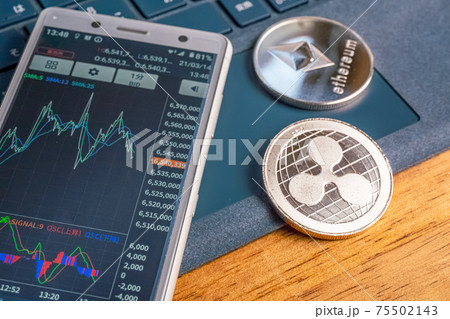 仮想通貨のイメージ 仮想通貨のイメージ 75502143