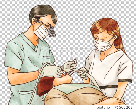 Dental treatment (male doctor) 75502205