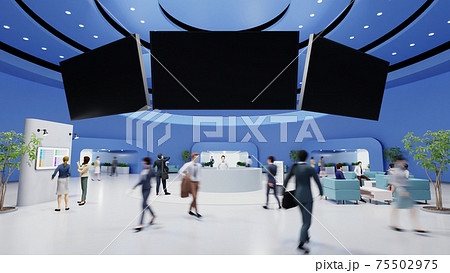 未来的な展示会 75502975