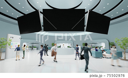 未来的な展示会 75502976