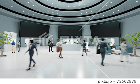 未来的な展示会 75502979