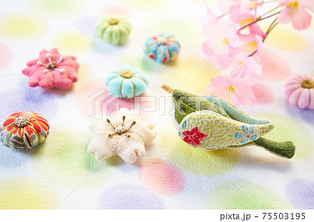 ちりめん細工　春のイメージ 75503195