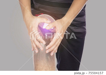 x-ray knee muscle pain 75504157