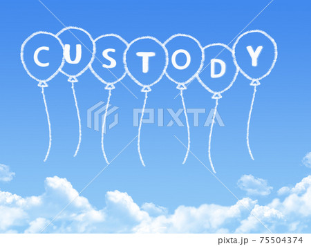 Cloud shaped as custody Message Cloud shaped as custody Message 75504374