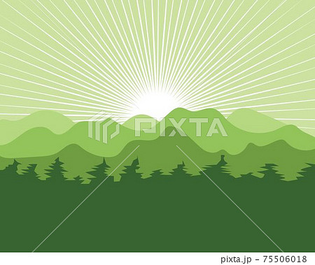landscape mountain and pines tree vector illustration design 75506018