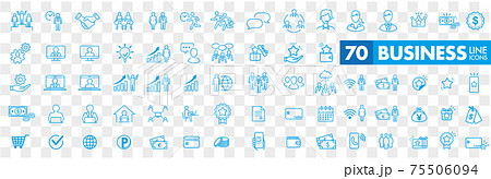 illustration of business icon set vector illustration of business icon set vector 75506094