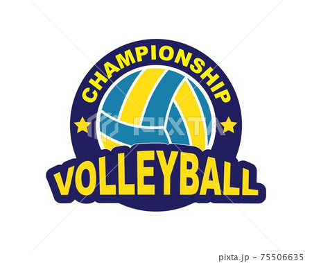 badge and logo of volley ball club vector icon illustration 75506635