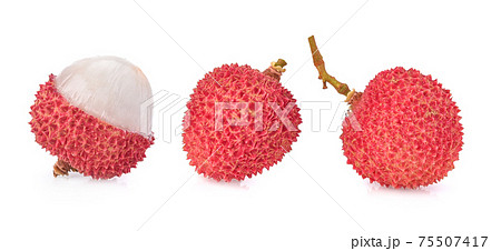 Litchi isolated on the white background. Litchi isolated on the white background. 75507417