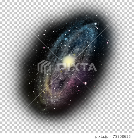 銀河の透過イラスト Galaxy02のイラスト素材