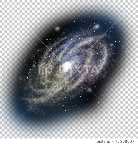 銀河の透過イラスト Galaxy01のイラスト素材