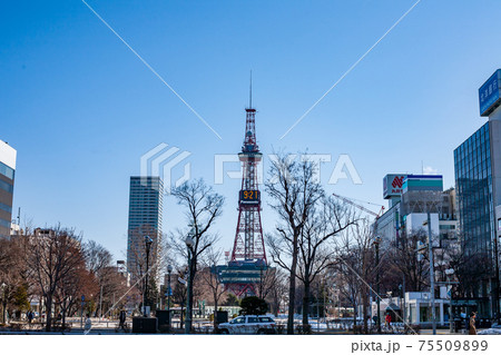 札幌 テレビ塔 都市風景 オリンピックマラソン 札幌 テレビ塔 都市風景 オリンピックマラソン 75509899