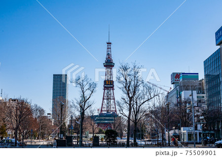 札幌 テレビ塔 都市風景 オリンピックマラソン 札幌 テレビ塔 都市風景 オリンピックマラソン 75509901
