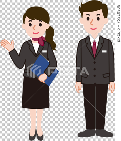 ビジネスパーソン 男女 2人 ビジネスパーソン 男女 2人 75510938
