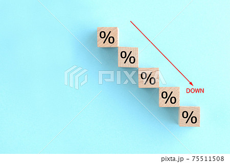 減少するパーセンテージのグラフ 減少するパーセンテージのグラフ 75511508