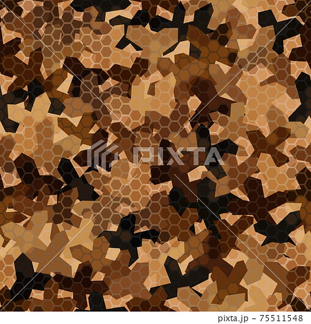Texture military camouflage seamless pattern....のイラスト素材 [75511548] - PIXTA