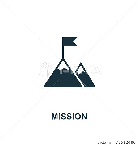 Mission icon. Premium style design from teamwork icon collection. UI and UX. Pixel perfect Mission icon for web design, apps, software, print usage. 75512486