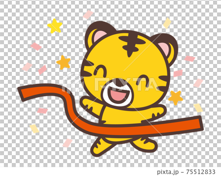 Tiger character cutting goal tape Tiger character cutting goal tape 75512833