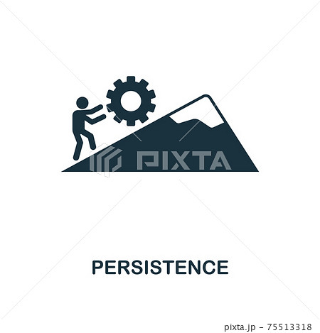Persistence creative icon. Simple element illustration. Persistence concept symbol design from soft skills collection. Perfect for web design, apps, software, print. Persistence creative icon. Simple element illustration. Persistence concept symbol design from soft skills collection. Perfect for web design, apps, software, print. 75513318
