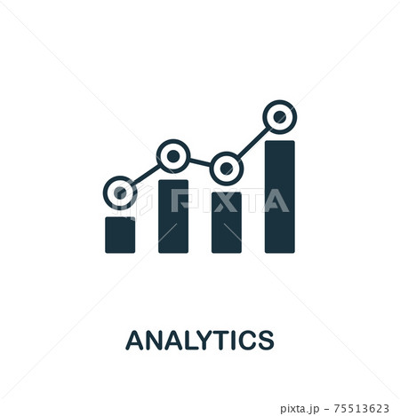 Analytics vector icon symbol. Creative sign from seo and development icons collection. Filled flat Analytics icon for computer and mobile Analytics vector icon symbol. Creative sign from seo and development icons collection. Filled flat Analytics icon for computer and mobile 75513623