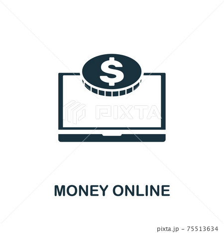Money Online vector icon symbol. Creative sign from seo and development icons collection. Filled flat Money Online icon for computer and mobile Money Online vector icon symbol. Creative sign from seo and development icons collection. Filled flat Money Online icon for computer and mobile 75513634
