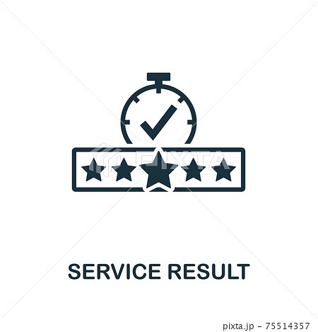 Service Result vector icon symbol. Creative sign from quality control icons collection. Filled flat Service Result icon for computer and mobile Service Result vector icon symbol. Creative sign from quality control icons collection. Filled flat Service Result icon for computer and mobile 75514357