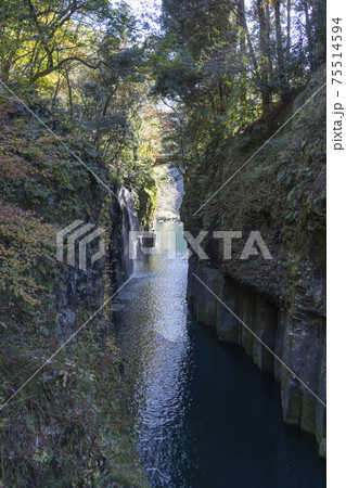 宮崎県の高千穂峡。 75514594